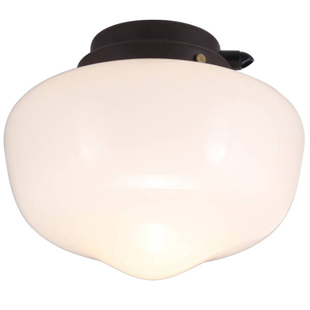 Hunter Fan 1Light Ceiling Fan Schoolhouse Light Kit & Reviews Wayfair